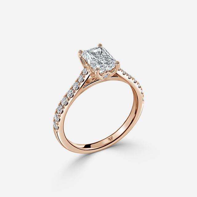 Aerin Pave Rose Gold Engagement Ring