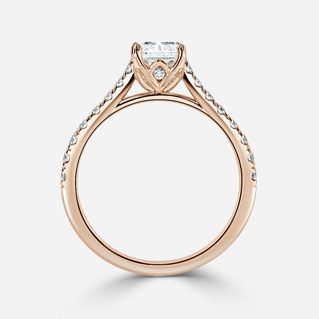 Aerin Pave Rose Gold Engagement Ring