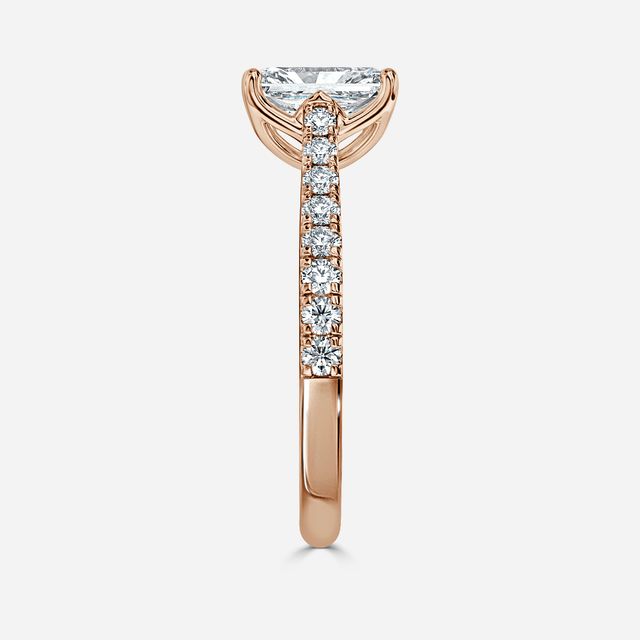 Aerin Pave Rose Gold Engagement Ring