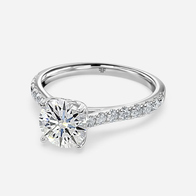 Aerin Pave White Gold Engagement Ring
