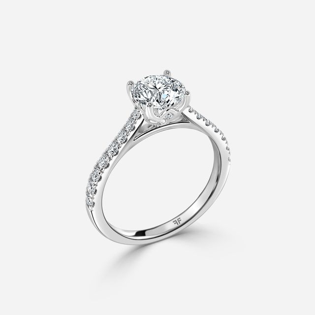 Aerin Pave White Gold Engagement Ring