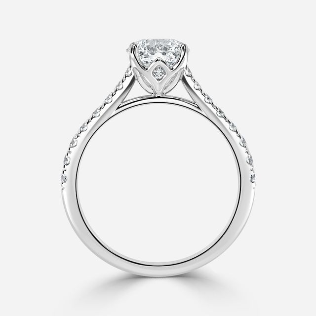 Aerin Pave White Gold Engagement Ring