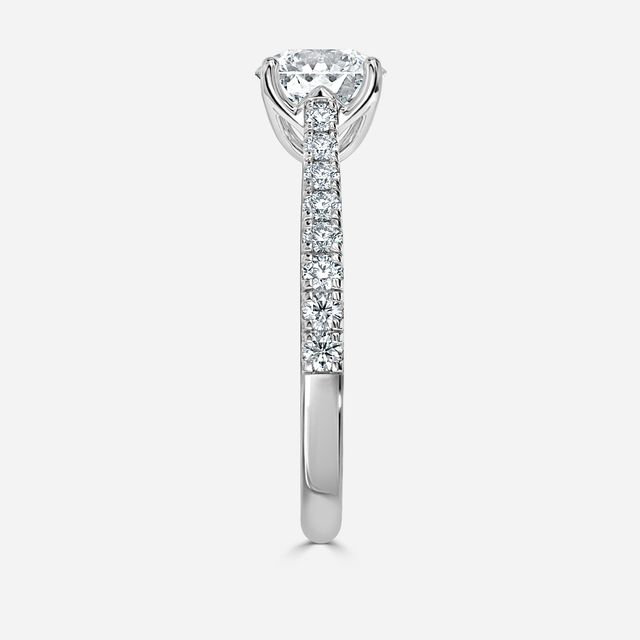 Aerin Pave White Gold Engagement Ring