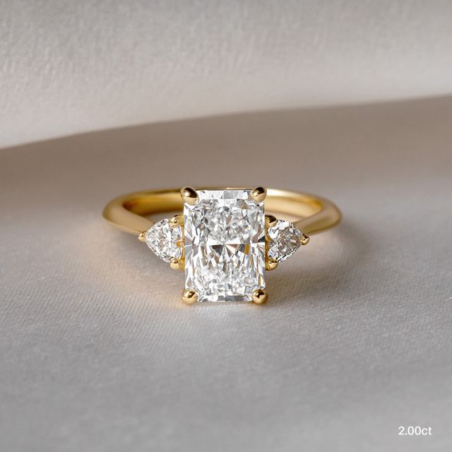 Venus Yellow Gold Trilogy Engagement Ring