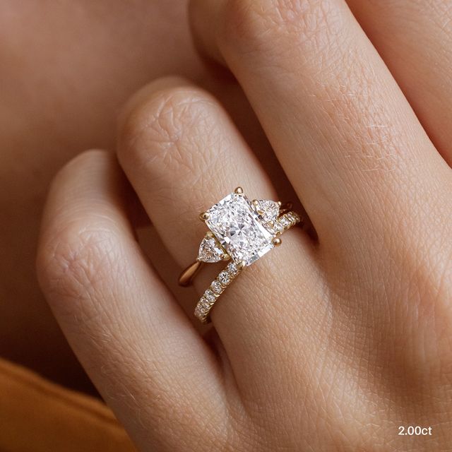 Venus Yellow Gold Trilogy Engagement Ring