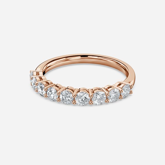 Shared Single Claw Set In Rose Gold