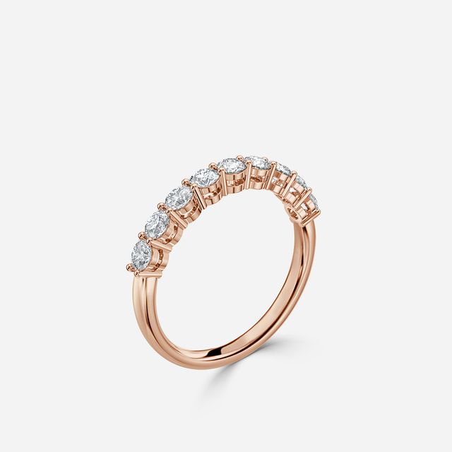 Shared Single Claw Set In Rose Gold