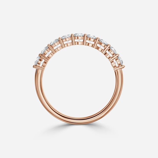 Shared Single Claw Set In Rose Gold