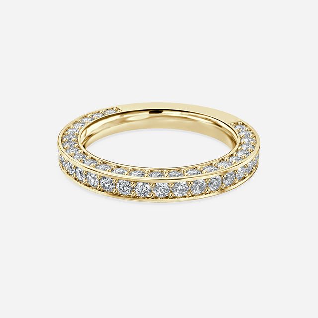 Windsor Eternity Wedding Band In Yellow Gold