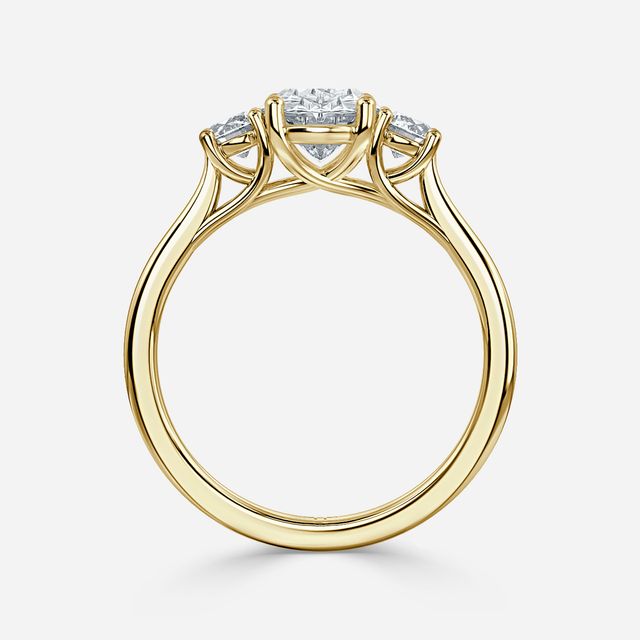Belle Yellow Gold Engagement Ring