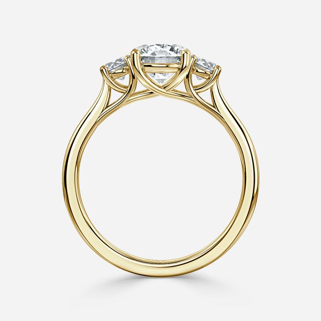 Belle Yellow Gold Engagement Ring