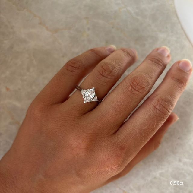 Venus White Gold Trilogy Engagement Ring