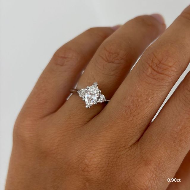 Venus White Gold Trilogy Engagement Ring