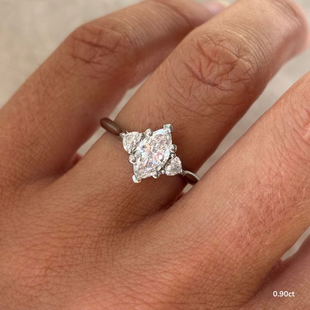 Venus Platinum Trilogy Engagement Ring