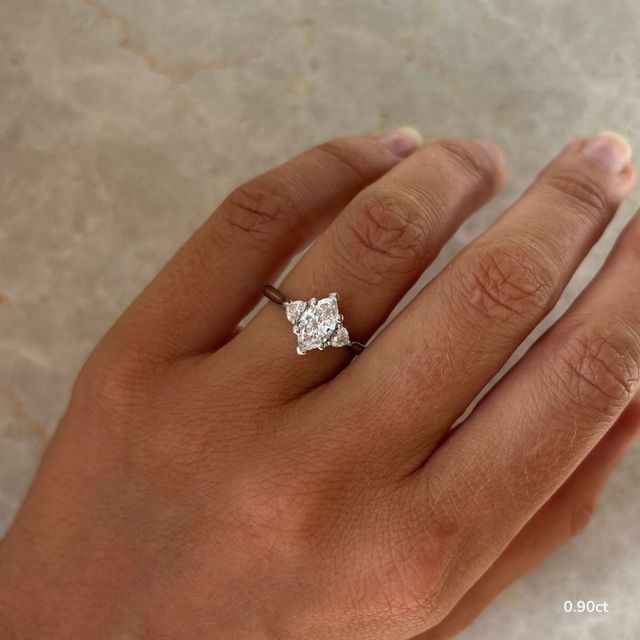 Venus White Gold Trilogy Engagement Ring