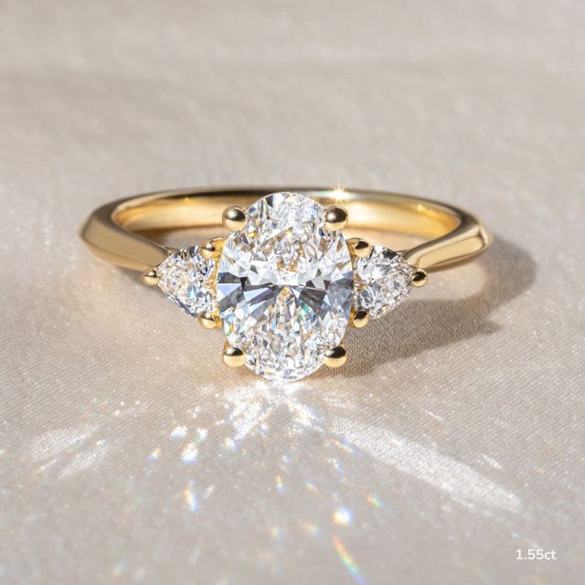 Venus Yellow Gold Trilogy Engagement Ring