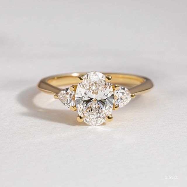 Venus Yellow Gold Trilogy Engagement Ring