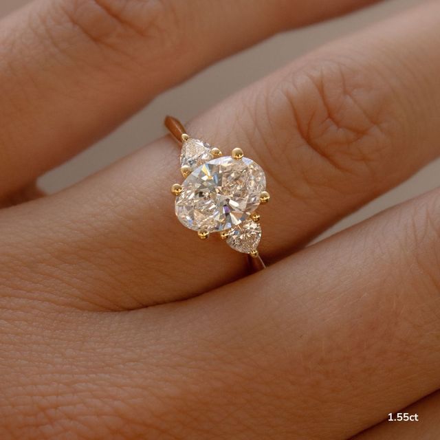 Venus Yellow Gold Trilogy Engagement Ring