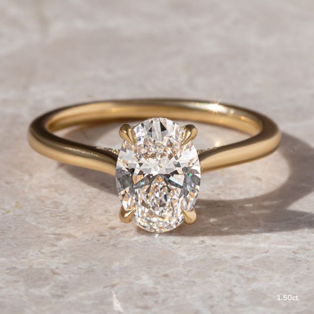 Damini Yellow Gold Solitaire Engagement Ring