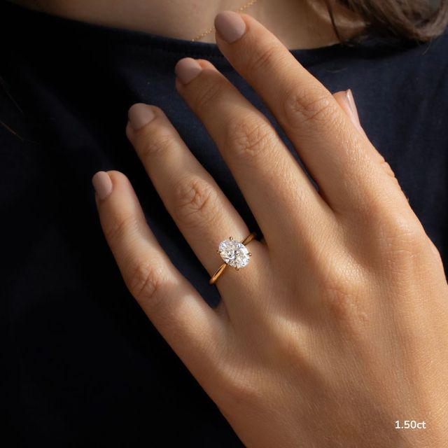 Damini Yellow Gold Solitaire Engagement Ring