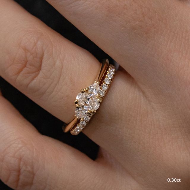 Venus Yellow Gold Trilogy Engagement Ring