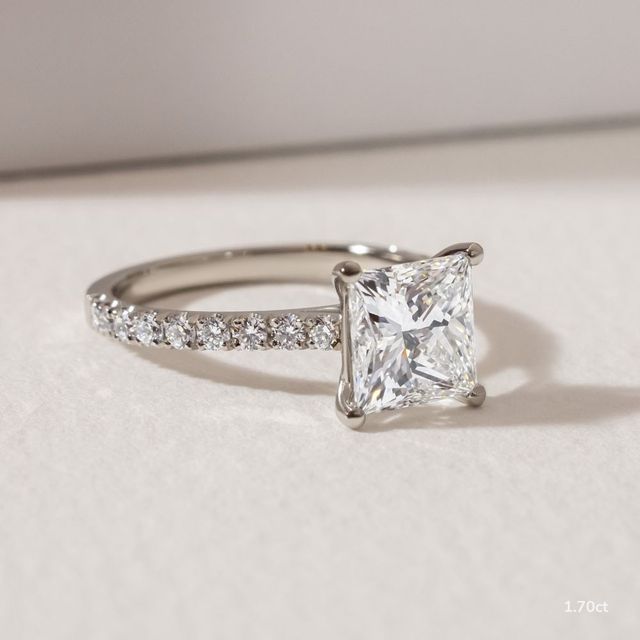 Avery Pavé White Gold Engagement Ring