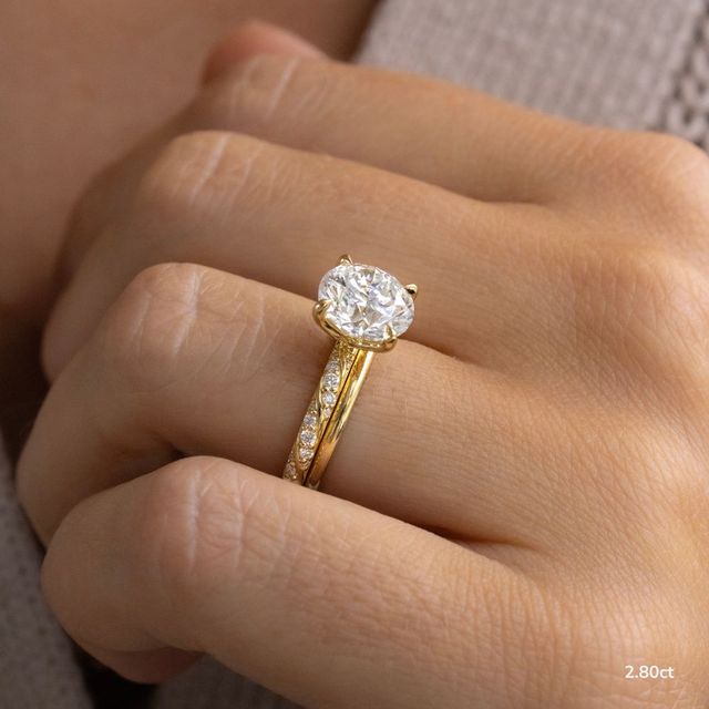 Fior Yellow Gold Unique Engagement Ring