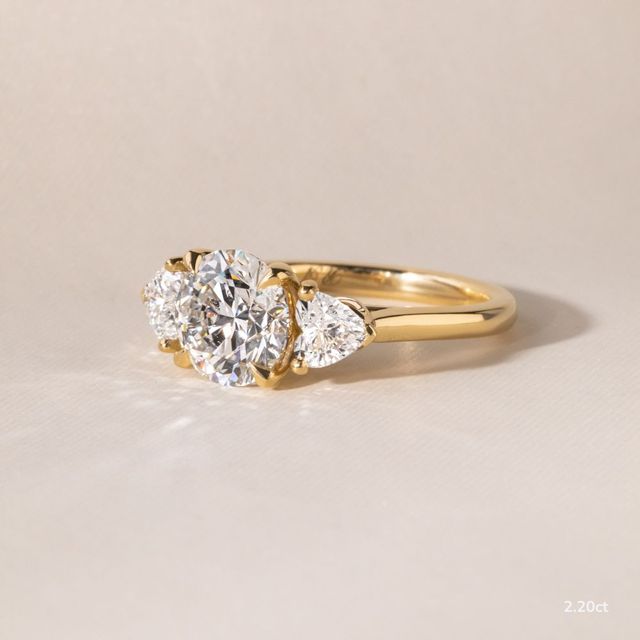 Venus Yellow Gold Trilogy Engagement Ring