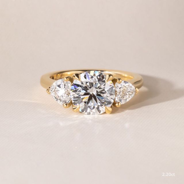Venus Yellow Gold Trilogy Engagement Ring
