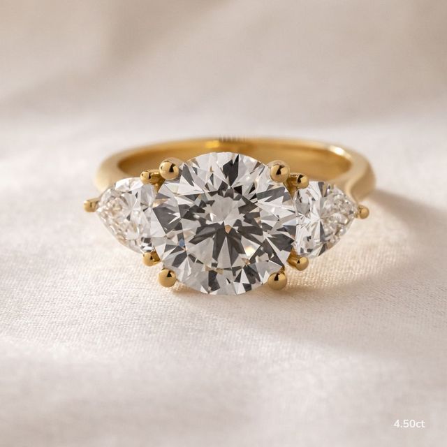 Venus Yellow Gold Trilogy Engagement Ring