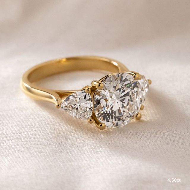Venus Yellow Gold Trilogy Engagement Ring