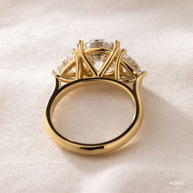 Venus Yellow Gold Trilogy Engagement Ring