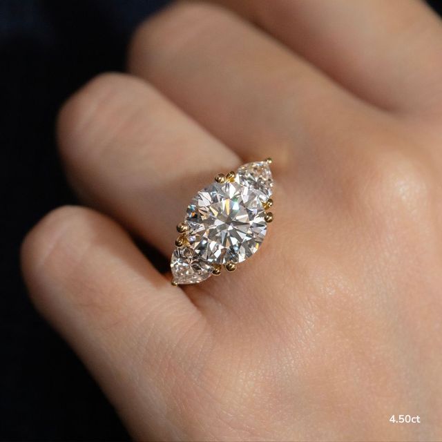 Venus Yellow Gold Trilogy Engagement Ring
