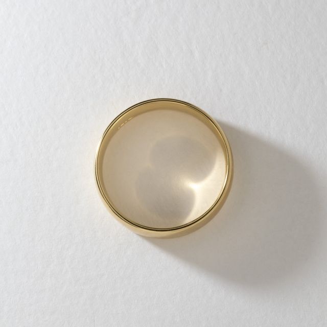 Court Wedding Ring In Yellow Gold