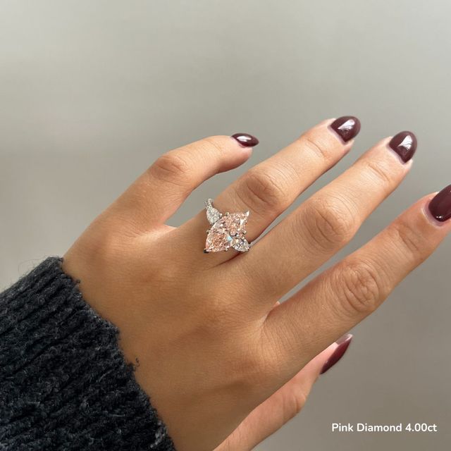 Vivian Pavé Engagement Ring In White Gold