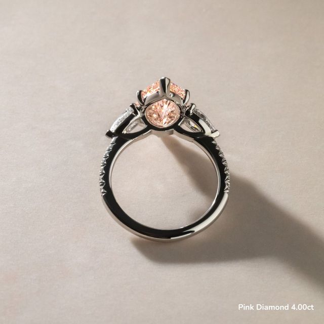 Vivian Pavé Engagement Ring In White Gold
