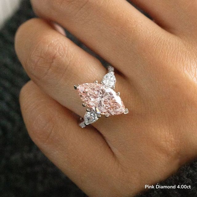 Vivian Pavé Engagement Ring In White Gold