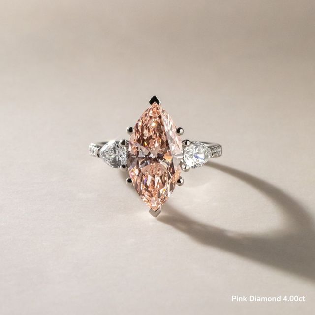 Vivian Pavé Engagement Ring In White Gold