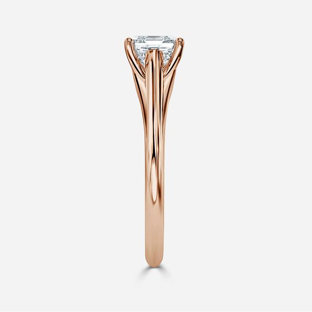 Olina Rose Gold Modern Engagement Ring
