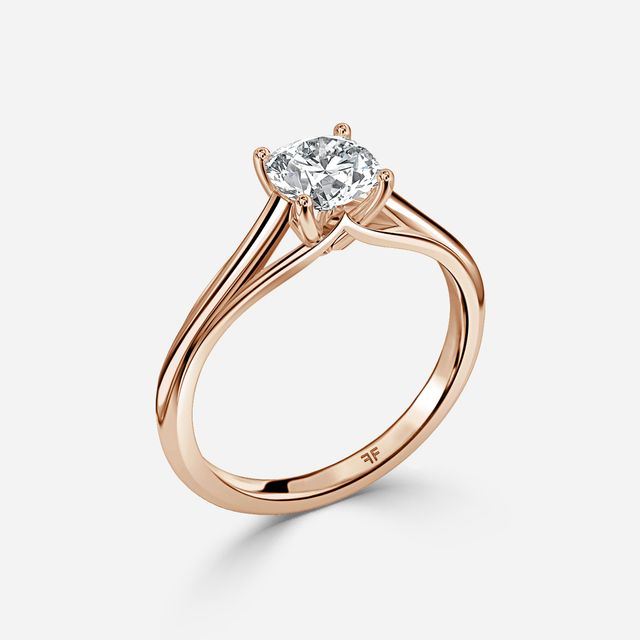 Olina Rose Gold Modern Engagement Ring
