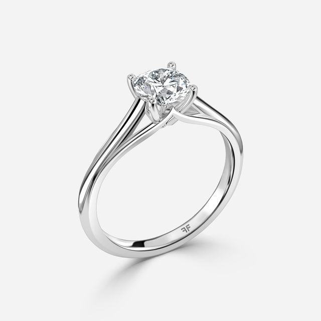 Olina White Gold Solitaire Engagement Ring