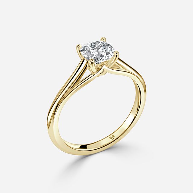 Olina Yellow Gold Solitaire Engagement Ring