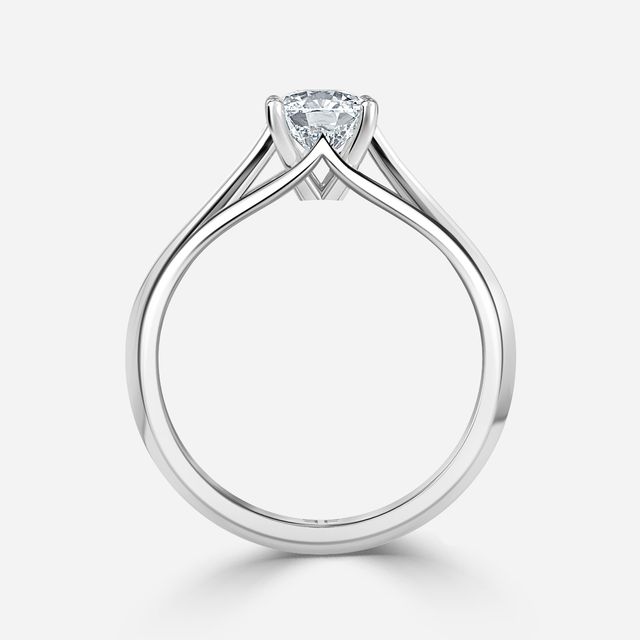 Olina White Gold Solitaire Engagement Ring