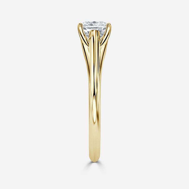 Olina Yellow Gold Solitaire Engagement Ring
