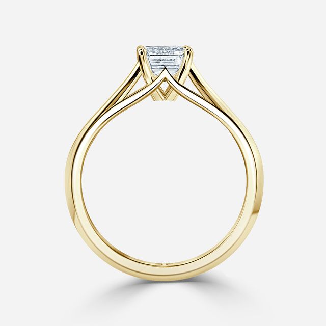 Olina Yellow Gold Solitaire Engagement Ring