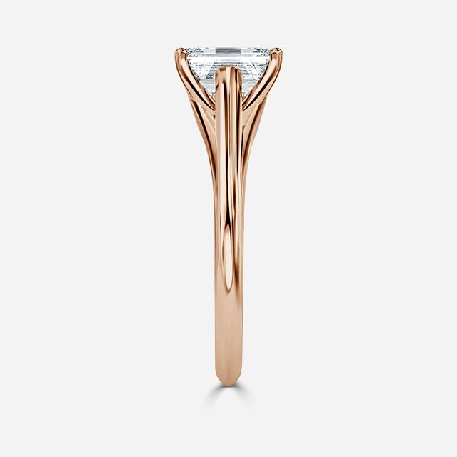 Olina Rose Gold Modern Engagement Ring