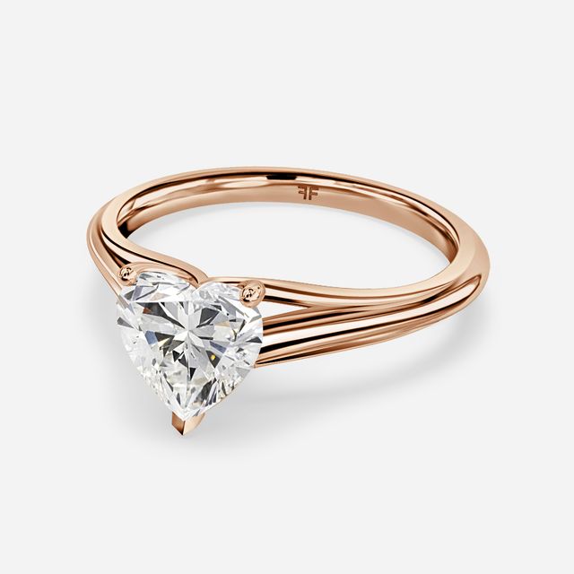 Olina Rose Gold Modern Engagement Ring