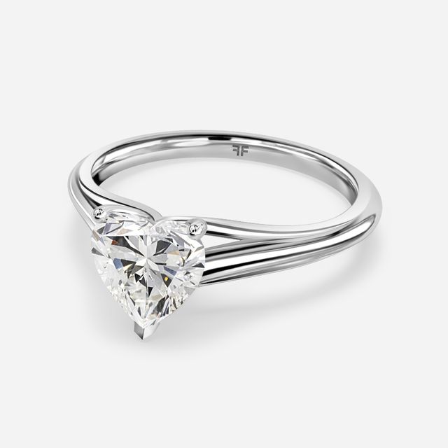 Olina White Gold Modern Engagement Ring