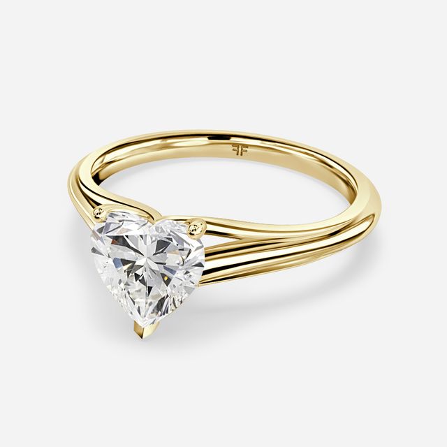 Olina Yellow Gold Solitaire Engagement Ring
