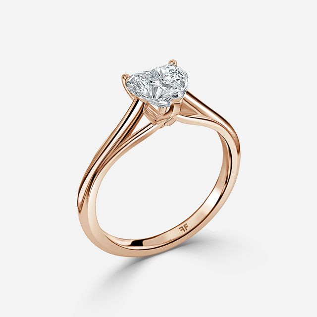 Olina Rose Gold Modern Engagement Ring